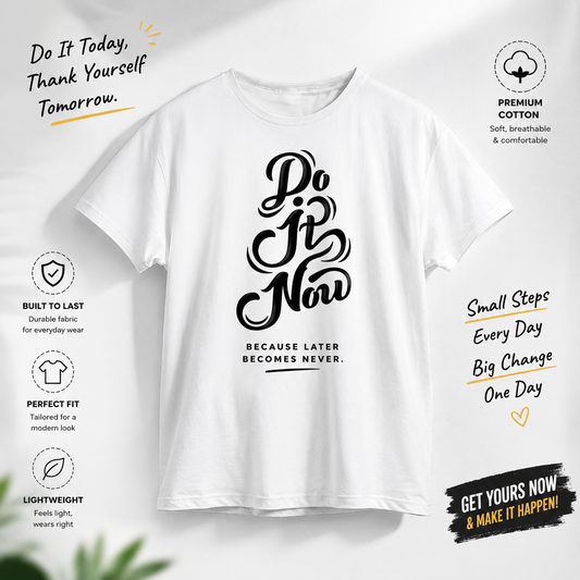 Premium Graphic T-Shirt – Soft Cotton Unisex Tee | Modern Inspirational Streetwear